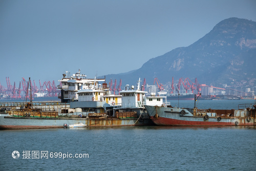 江蘇省連云港連島港口風光